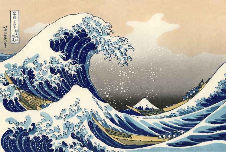 La Gran Ola de Kanagawa (Hokusai)