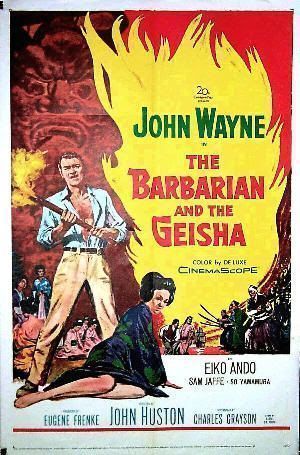 Cartel de "El Bárbaro y la Geisha" ("The Barbarian and the Geisha", 1958)