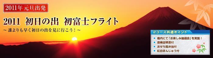 Banner de la JAL anunciando el hatsuhinode o primera salida del sol del año en Japón