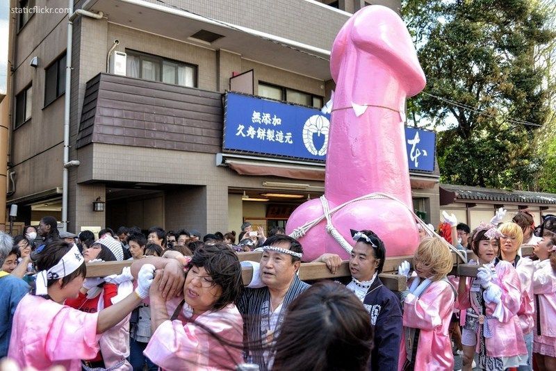 Festivales de Japón: el Kanamara Matsuri (かなまら祭り), conocido popularmente como el Festival del Pene de Acero, seguramente el festival de las fertilidad japonés más famoso en todo el mundo