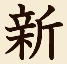 Kanji de 2009: "shin" o "atarashi", que significa "nuevo
