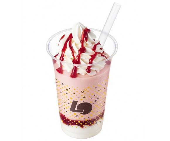 Productos sakura 2017: Milk Pudding Strawberry Shake de Lotteria