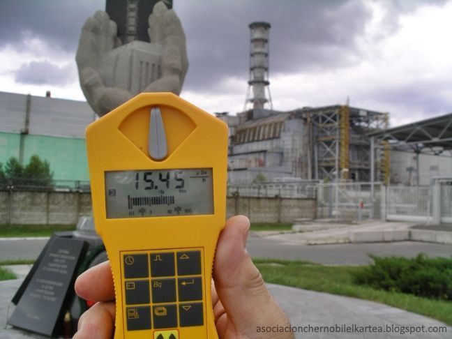 Fukushima (Japón): ¿Cómo medir la radiación nuclear?. Imagen de la medición de la radiación de Chernobyl en junio de 2010