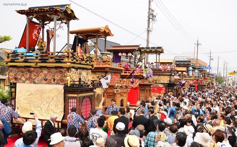 Festivales de Japón: Mino Takehana Matsuri (美濃竹鼻まつり) celebrado cada 3 de mayo en la ciudad de Hashima (羽島市), en la prefectura de Gifu