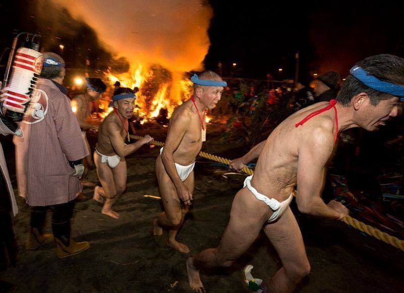 Festivales de Japón: Oiso No Sagicho o festival del fuego y los desnudos, en la prefectura de Kanagawa