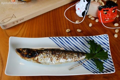 Comer sardinas durante el setsubun