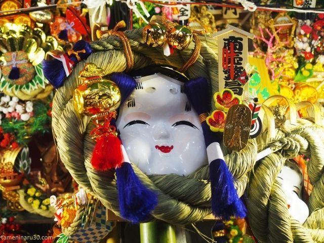 Tori No Ichi: adornos del festival (engi kumade)