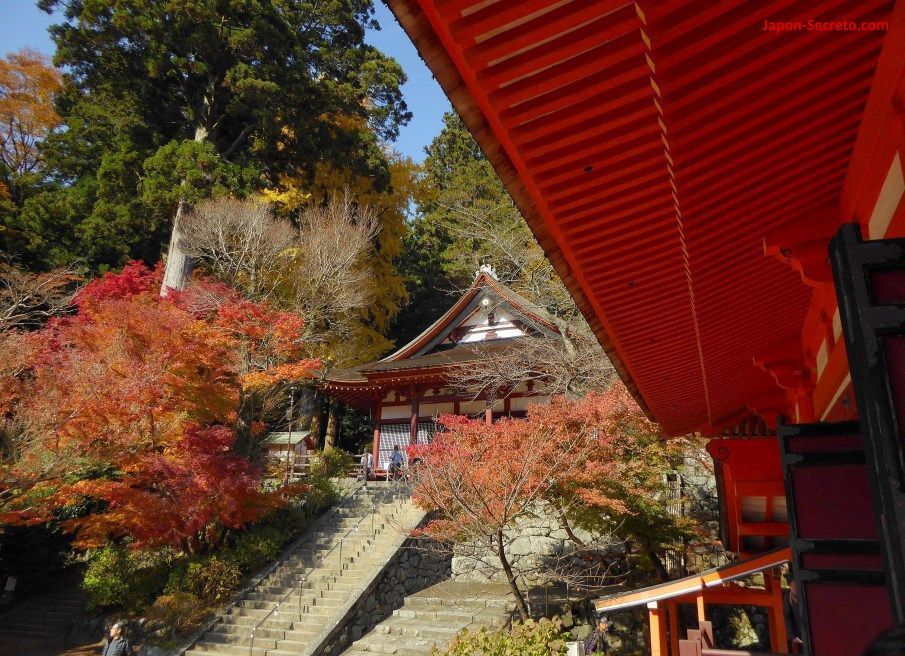 Momiji en el santuario Tanzan ("Tanzanjinja", 談山神社) en Sakurai (prefectura de Nara) 