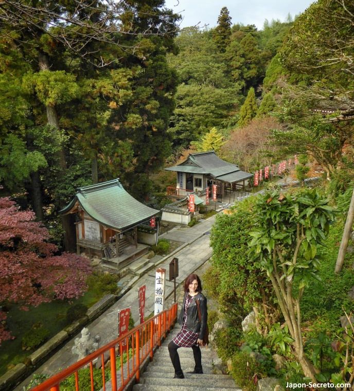 Excursiones desde Kioto: descubriendo la isla de Chikubu (Chikubushima), en el lago Biwa. Escaleras y más escaleras.