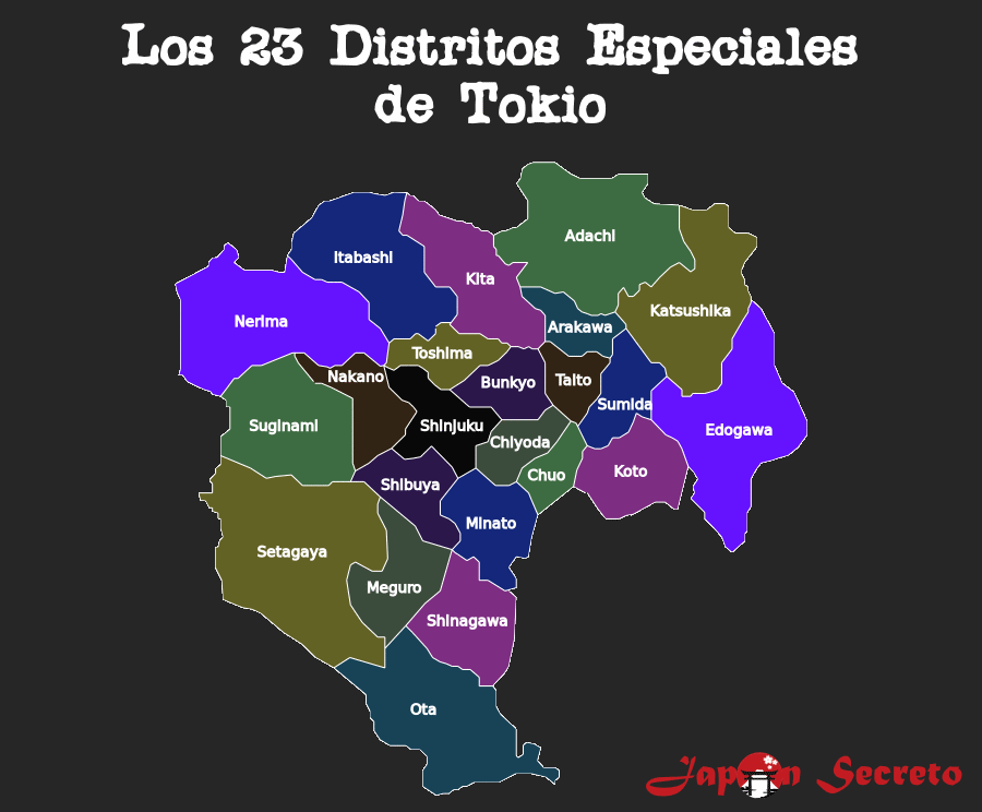 Los 23 barrios especiales de Tokio
