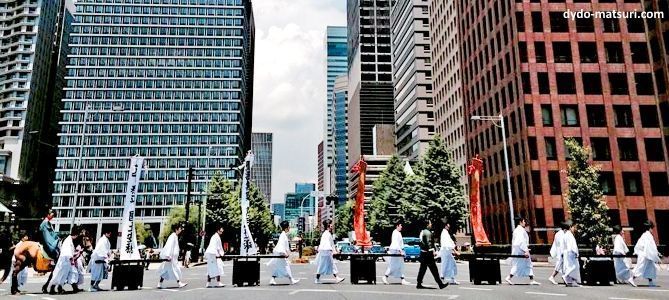 Festivales de Japón: el Sanno Matsuri, celebrado en Tokio a mediados de junio solo durante los años pares. Procesión Jinkosai