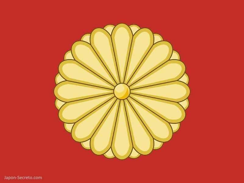 Escudo del crisantemo, símbolo de la casa imperial japonesa