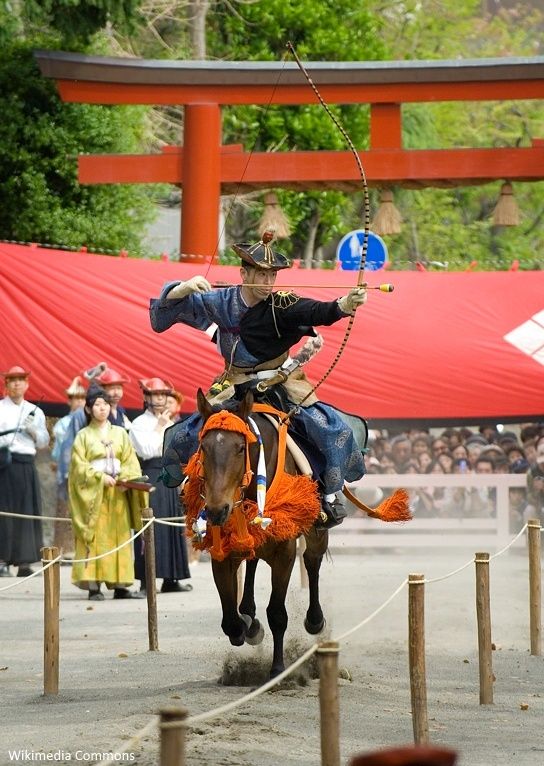 Arquero a caballo en Japón (yabusame)