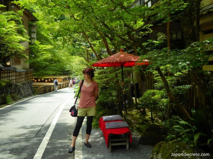Excursión a Kibune (Kioto) en verano.