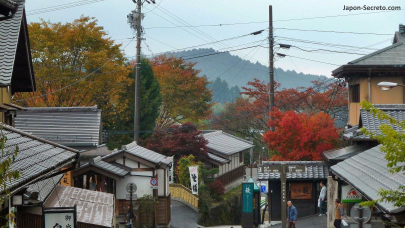 De Magome a Tsumago (ruta Nakasendo). Vista de Magome. Momiji. Koyo