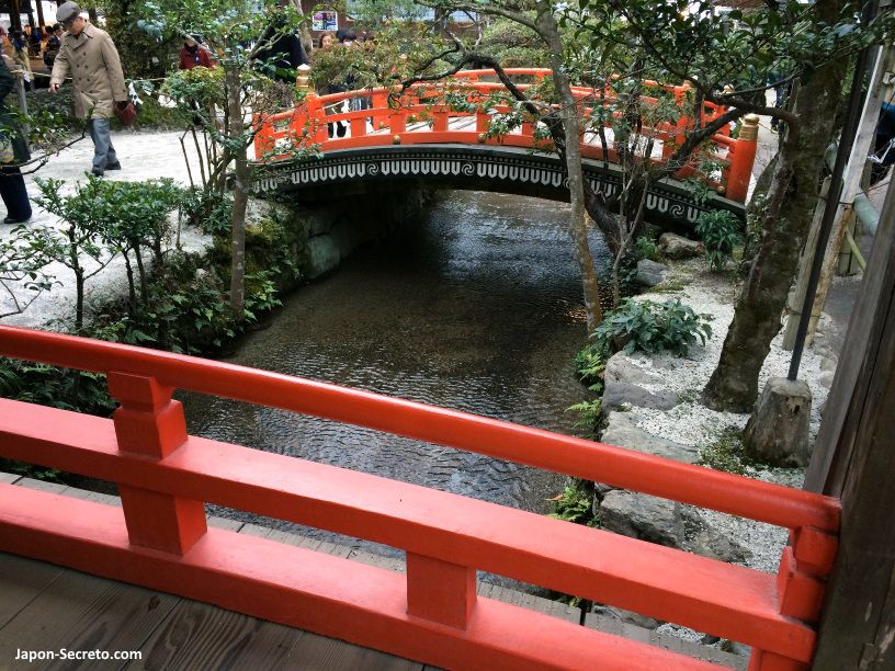Riachuelo sagrado del santuario Kamigamo Jinja (Kioto)