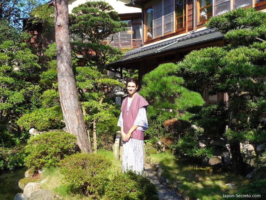 Jardín del ryokan Nishimuraya Honkan de Kinosaki Onsen
