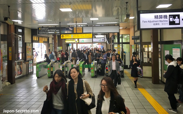 Estación de Harajuku por dentro. Shibuya (Tokio)