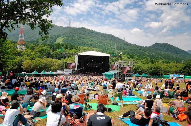 Festival de música Fuji Rock en Yuzawa (Niigata, Japón)