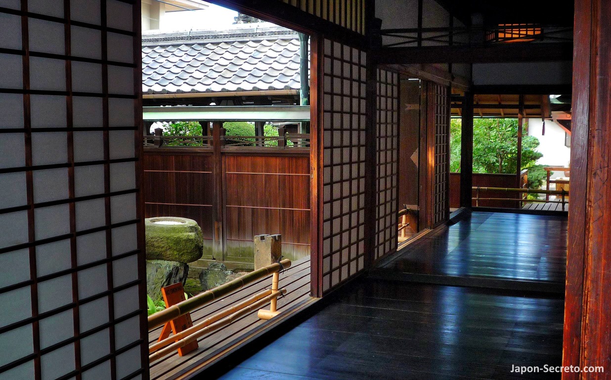Interior de la sala Miedo, antigua residencia de Kobo Daishi. Templo Toji (Kioto)