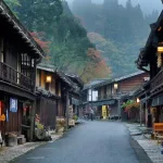 Tsumago (ruta Nakasendo. Valle del Kiso en otoño