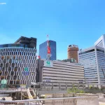 Edificios del barrio de Umeda, al norte de la ciudad de Osaka. Centros comerciales