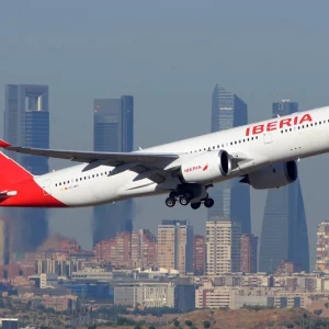 Airbus A350 de Iberia en vuelo Madrid Tokio