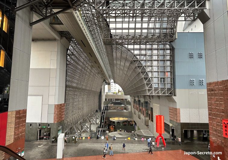 Vista de la estación de Kioto desde lo alto