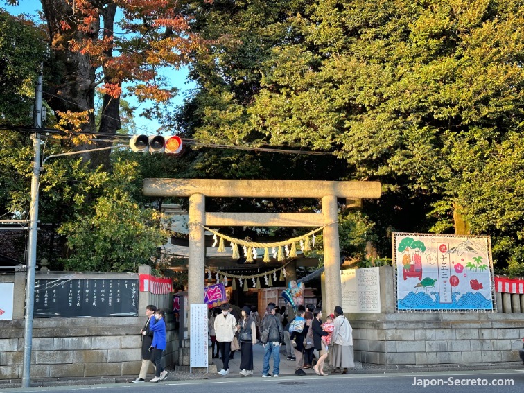Entrada al santuario Hikawa (氷川神社) de Kawagoe