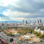 Distrito de Tennoji (al sur de Osaka), vista general.
