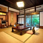 Habitación del ryokan Sutani de Izumo, alojamiento tradicional japonés