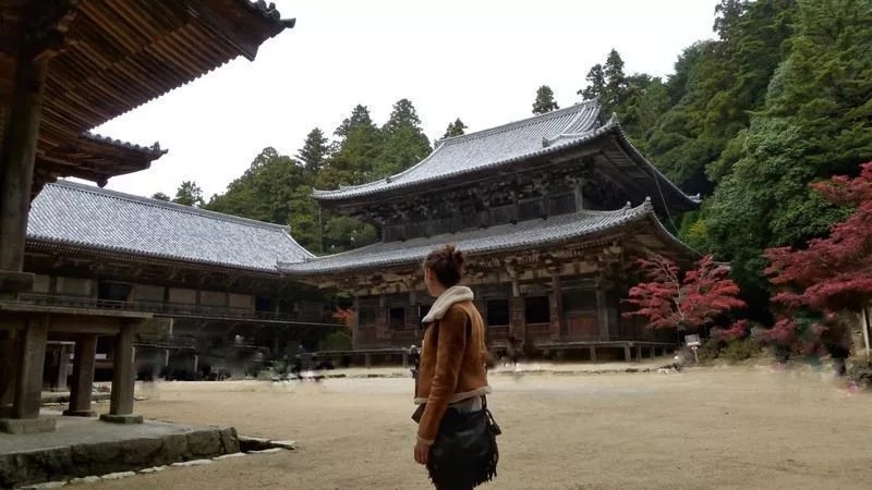 Viaje de novios a Japón. Monte Shosha (HImeji): el Mitsunodō, los tres edificios principales del templo Engyōji