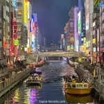 Canal Dotonbori (Namba, Osaka) por la noche