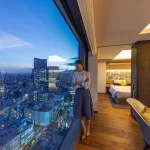 Vistas del centro de Tokio desde el hotel The Blossom Hibiya