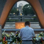 Ceremonia memorial anual 6 de agosto en recuerdo de las víctimas de la bomba atómica sobre Hiroshima