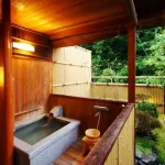 Ryokan con onsen privado en Kioto