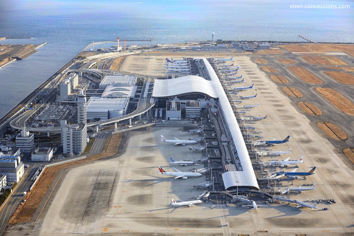Aeropuerto de Osaka Kansai (KIX) situado en una isla artificial: dónde está, terminales, etc