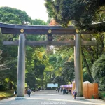 Santuario Meiji jingu de Tokio, gran puerta torii de entrada