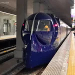 Tren Nankai Rapi:t (南海ラピート) expreso rápido que conecta a alta velocidad la estación del aeropuerto de Osaka-Kansai con la estación Namba Nankai.