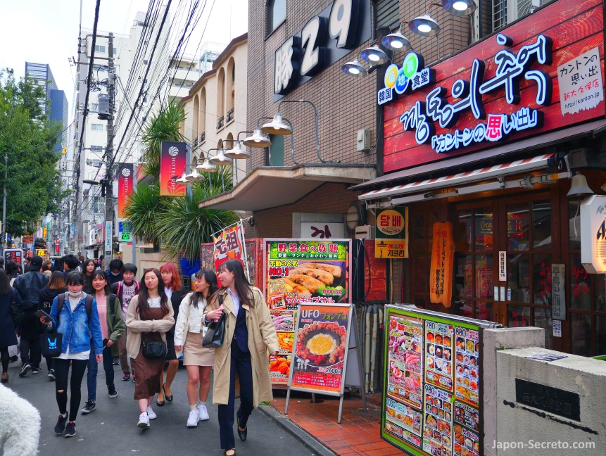 Restaurantes de comida coreana en Okubo, el barrio coreano de Tokio