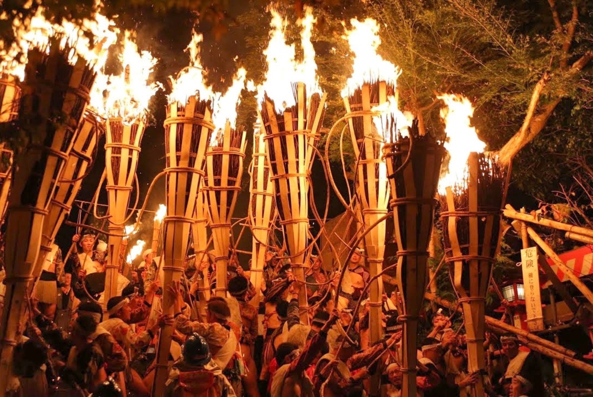 Festival del fuego de Kurama o Kurama No Hi Matsuri, celebrado el 22 de octubre, en Kurama, cerca de Kioto