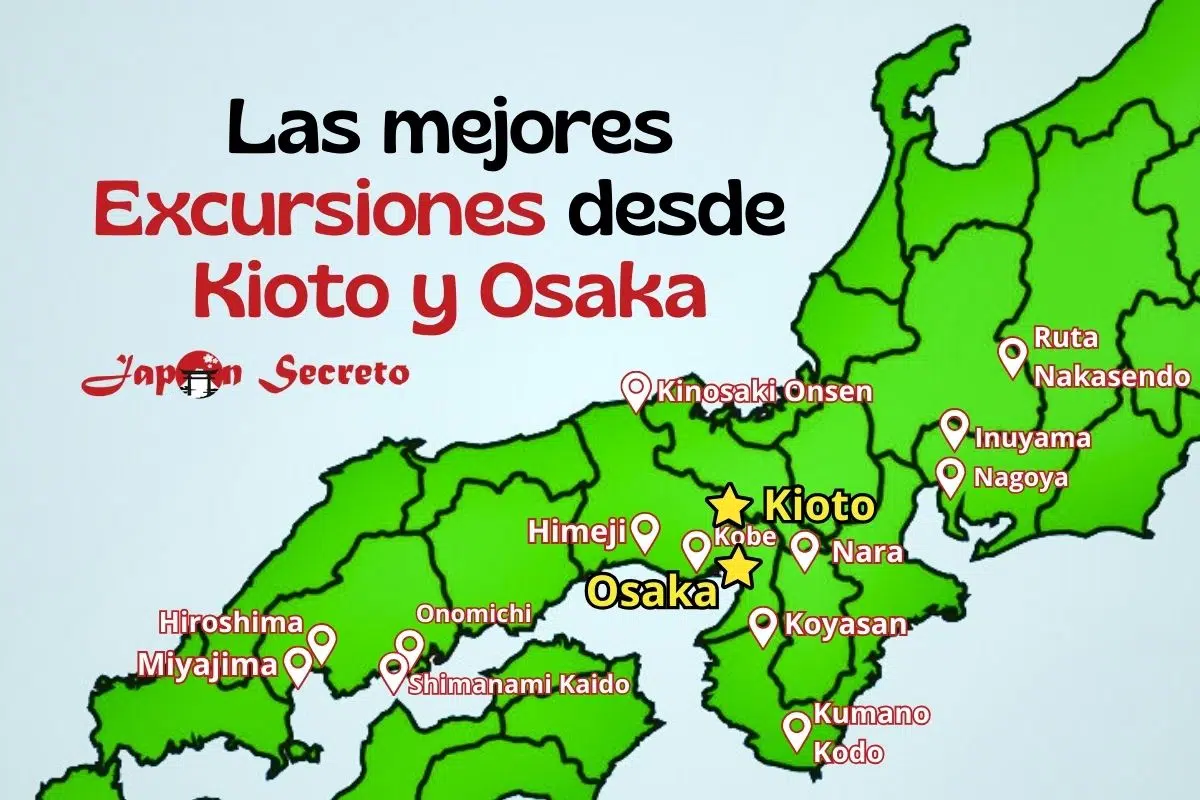 Excursiones de un día desde Kioto y Osaka como Hiroshima, Miyajima, Himeji, Nara, Kobe, Amanohashidate, Kinosaki Onsen, Kurama, Kibune y más