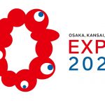 Entradas Expo Osaka 2025. Logotipo y mascota Myaku Myaku de la feria exposición universal Expo 2025 Osaka Kansai