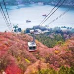 Itinerario Hakone, recorrido de un día. Teleférico Hakone - Komagatake ropeway en otoño (momiji)