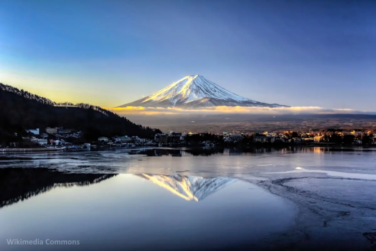 Región de los Cinco Lagos del Fuji o Fujigoko. Guía de viaje. Foto: Lago Kawaguchi (Kawaguchiko) con una fabulosa vista del Fuji