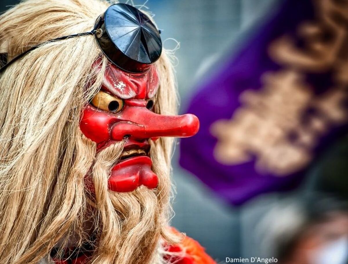 Los tengu, seres mitológicos de las montañas de Japón. Foto: Disfraz de tengu durante el festival Shimokitazawa Tengu Matsuri