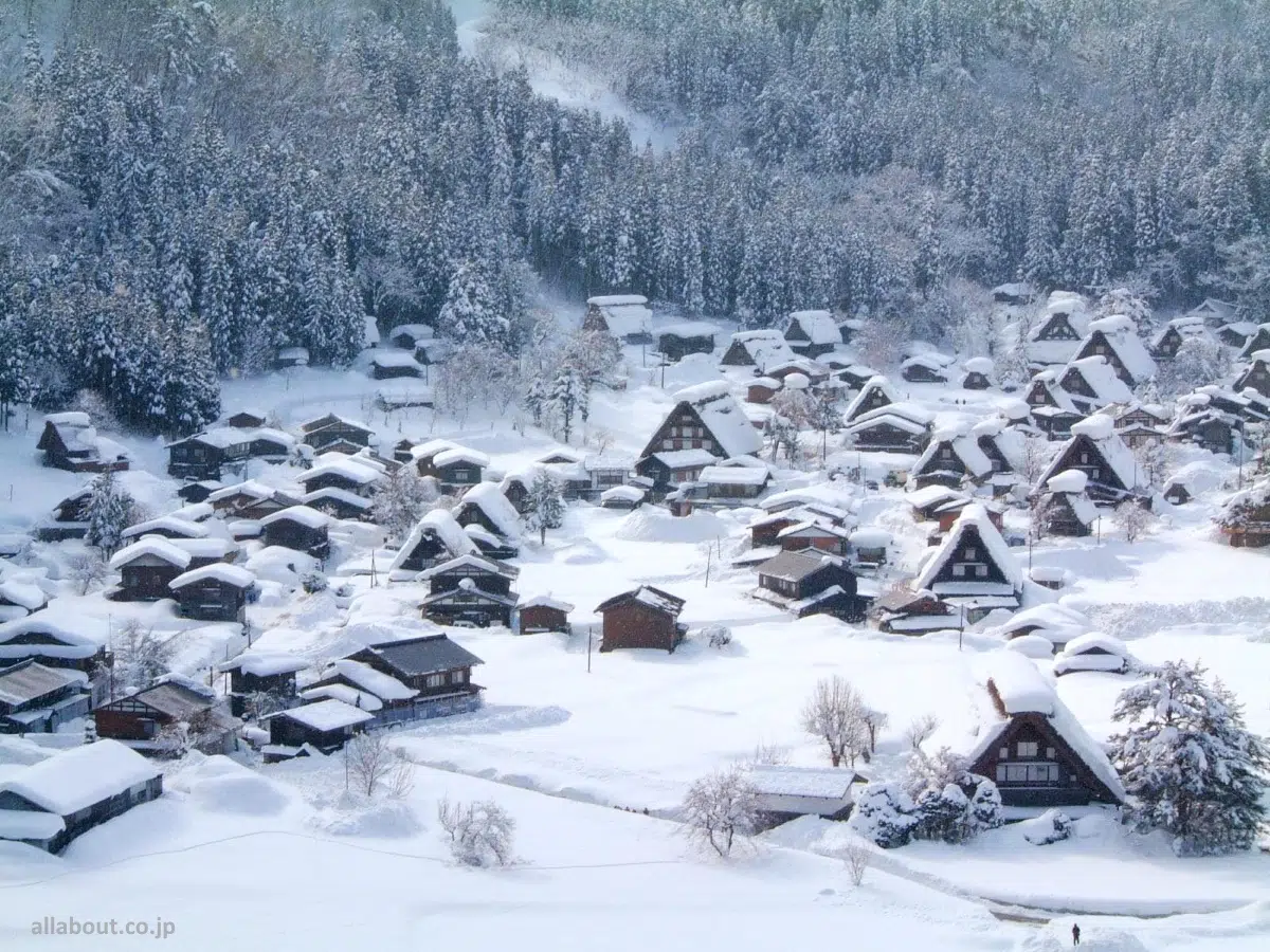 Viajar a Japón en invierno: clima, qué ver y hacer, consejos, ropa necesaria, ruta de invierno. Foto: Villa medieval histórica de Shirakawago cubierta de nieve
