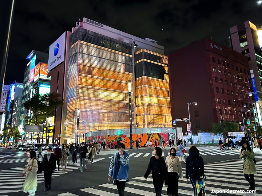 Tienda Hermes en el barrio de Ginza, en Tokio