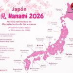 ¿Cuándo florecen los cerezos en Japón en 2026? Mapa de previsiones de florecimiento de los cerezos (sakura) en Japón publicados el 29 de enero de 2026. Más información en Japon-Secreto.com