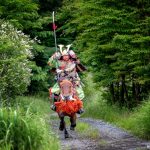 Caballos en Japón: el año del caballo en Japón, tradiciones, supersticiones e importancia cultural y artística. Foto: recreación de samurái a caballo